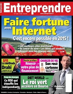 Assurance crédit entreprise dans la revue entreprendre mai 2015 couverture