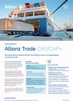 Complément d'assurance crédit CAP et CAP + France/Export