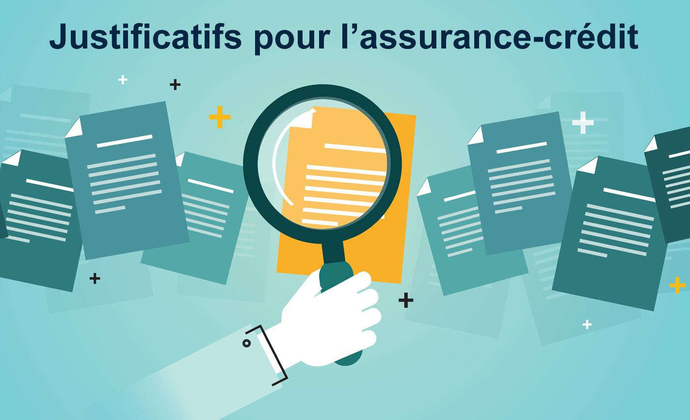 Définition Justificatifs à fournir dans le cadre d'un contrat d'assurance-crédit