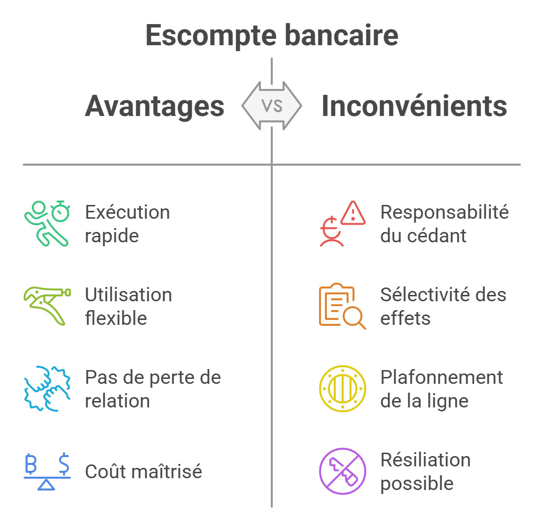 Les avantages et inconvénients de l’escompte bancaire